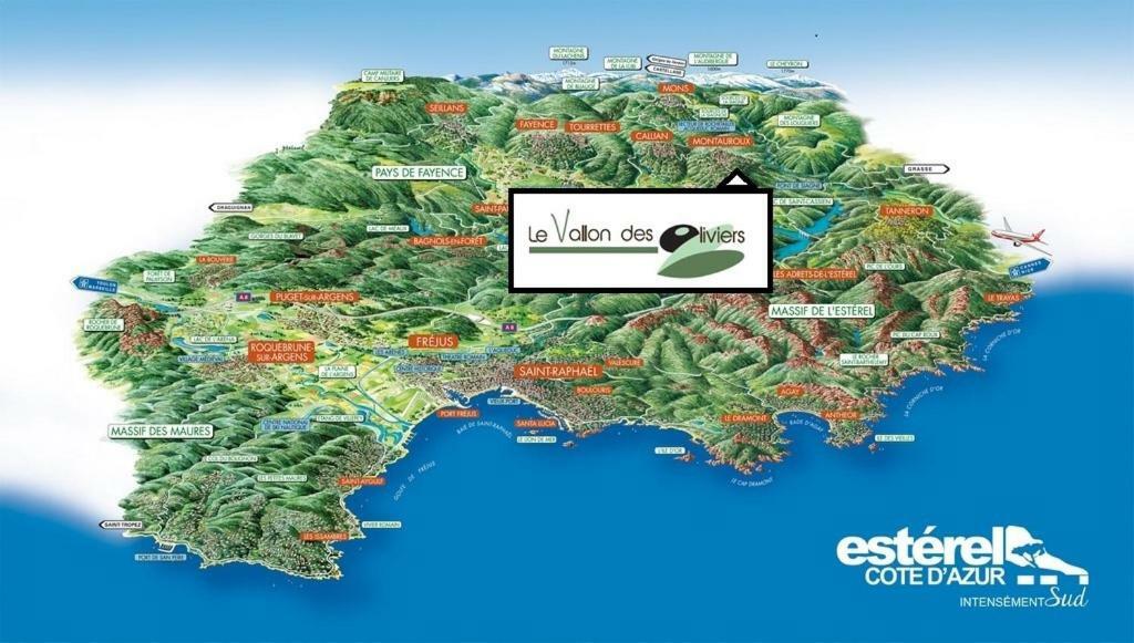 Le Vallon Des Oliviers Montauroux Eksteriør bilde